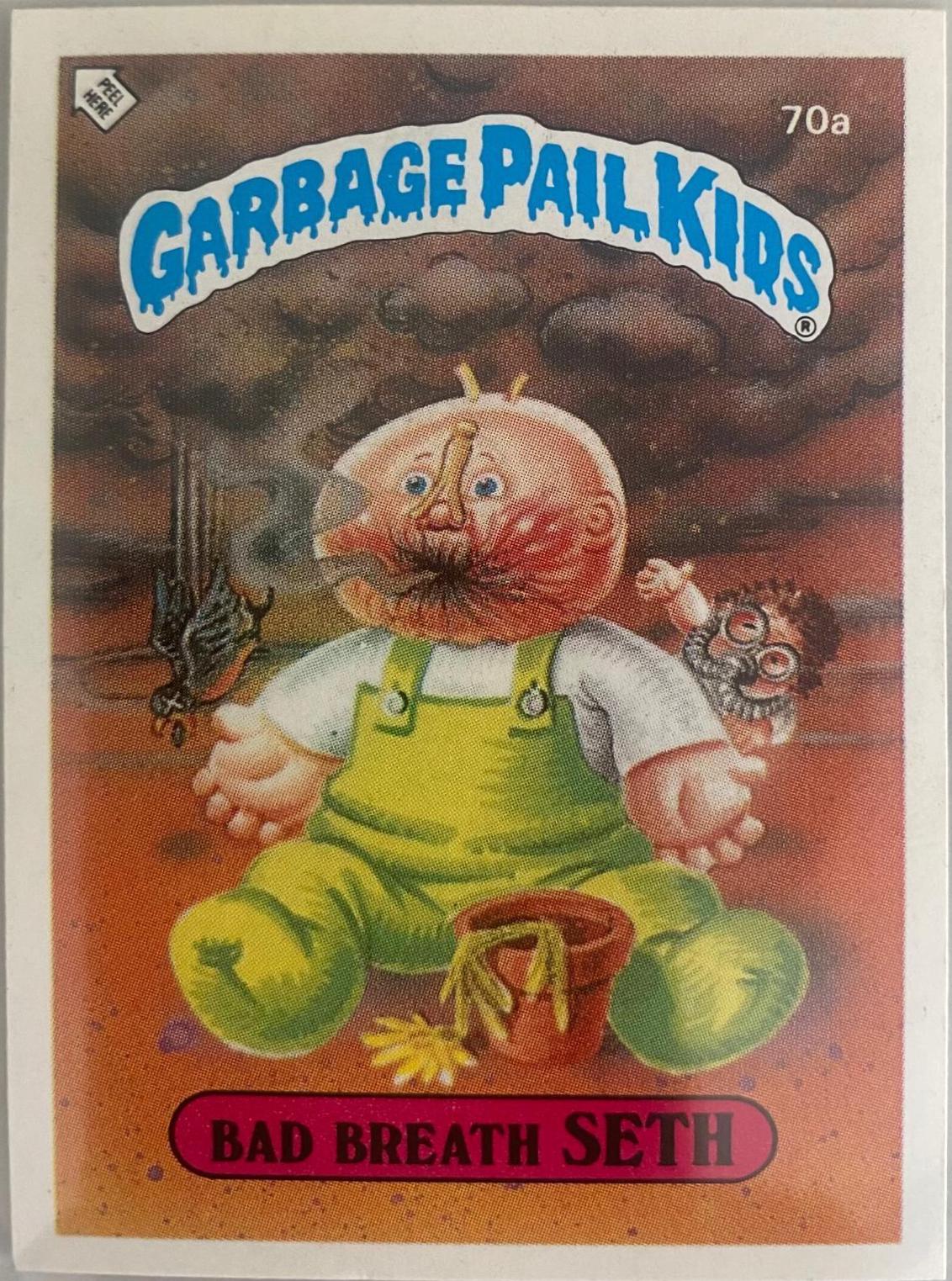 Bad Breath Seth #70A Garbage Pail Kids 1985 Mini