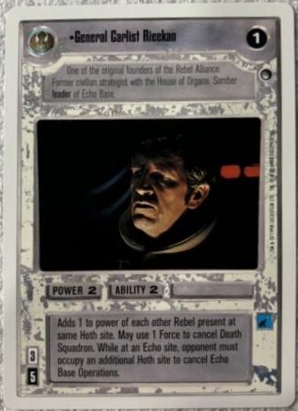 General Carlist Rieekan [Revised] Star Wars CCG Hoth