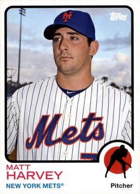 Matt Harvey #16 Baseball Cards 2014 Topps Archives