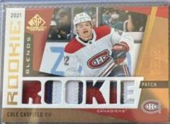 Cole Caufield [Patch] #RB-CC Hockey Cards 2021 SP Game Used Rookie Blends Prices