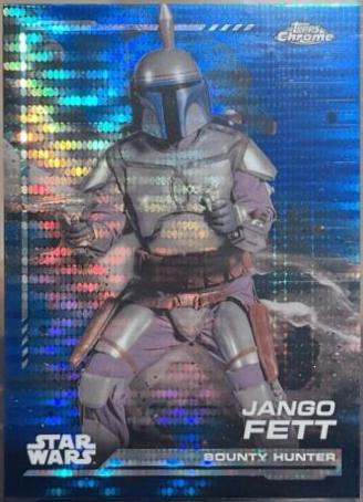 Jango Fett [Blue Blaster Pulsar Refractor] #139 Star Wars 2024 Topps Chrome