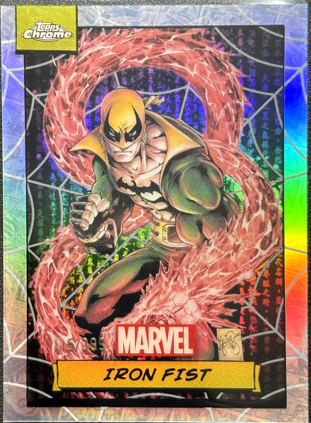 Iron Fist [Spider Web Refractor] 55 Prices Marvel 2024 Topps Chrome Marvel Cards