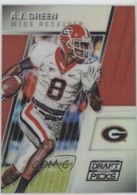 A.J. Green [Red Prizm] #1 Football Cards 2016 Panini Prizm Draft Picks