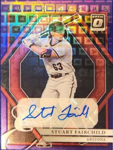 Stuart Fairchild [Pandora Purple] #ESS-SF Baseball Cards 2022 Panini Donruss Optic Elite Series Signatures