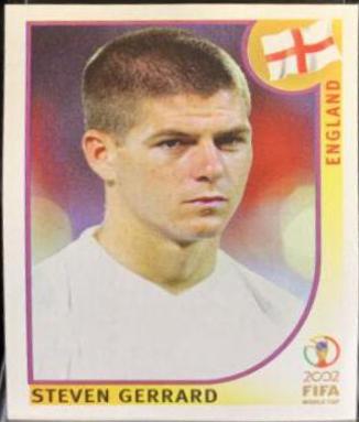 Steven Gerrard #432 Soccer Cards 2002 Panini World Cup Korea Japan Stickers