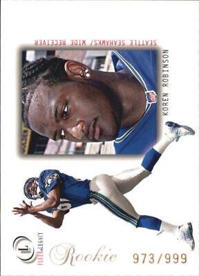 Koren Robinson [Postmarked Rookies] #113 Football Cards 2001 Fleer Legacy