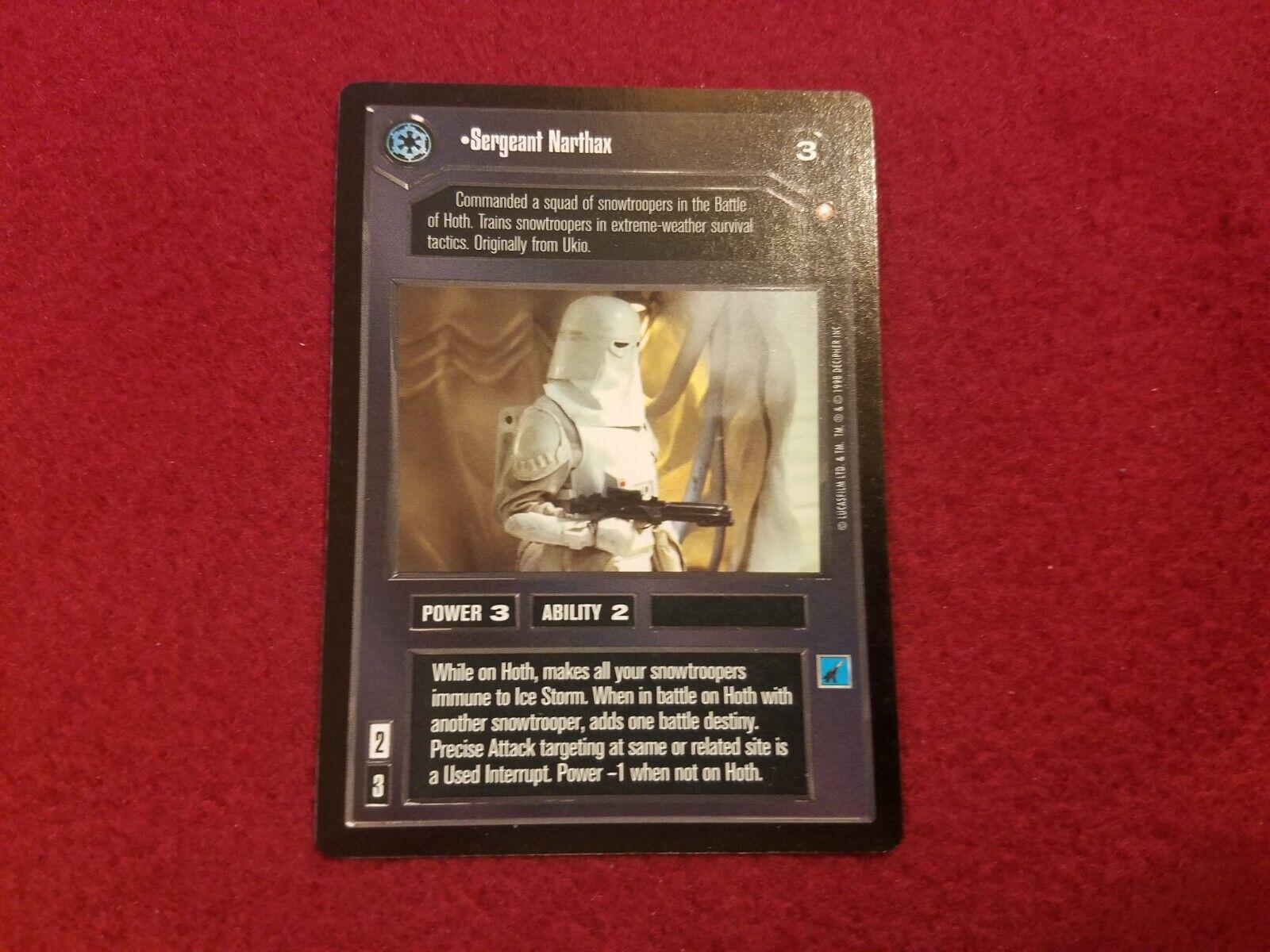 Sergeant Narthax [Limited] Star Wars CCG Special Edition