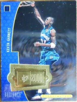 Kevin Garnett #168 Basketball Cards 1998 Spx Finite Radiance