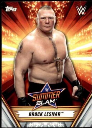 Brock Lesnar #6 Wrestling Cards 2019 Topps WWE SummerSlam