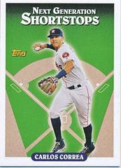 Carlos Correa #55 Baseball Cards 2016 Topps Throwback Thursday Prices