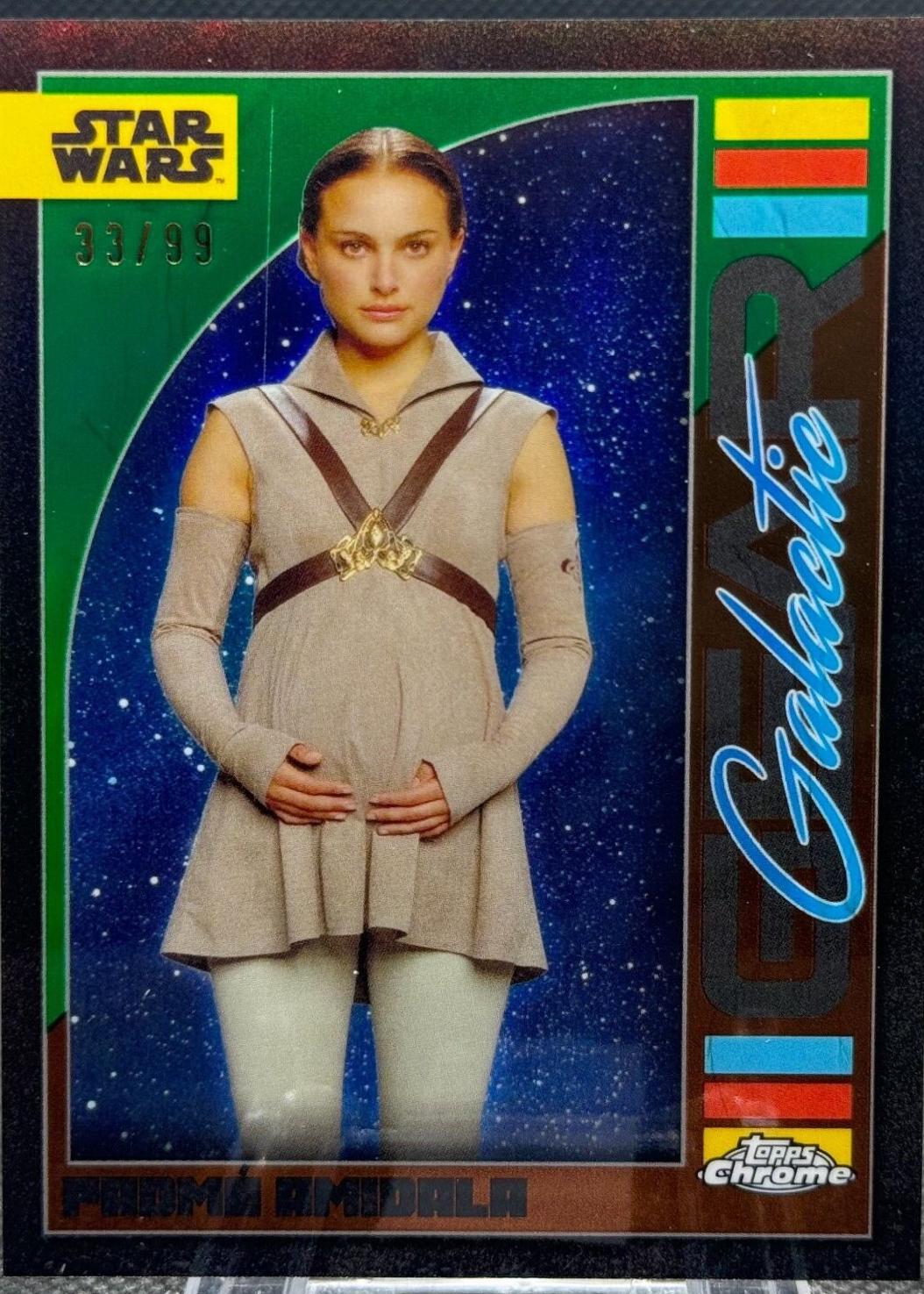 Padme Amidala [Kashyyyk Green Refractor] #GG-12 Star Wars 2024 Topps Chrome Galactic Gear