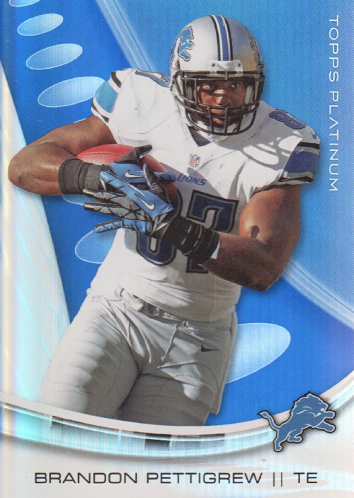 Brandon Pettigrew [Sapphire] #5 Football Cards 2013 Topps Platinum