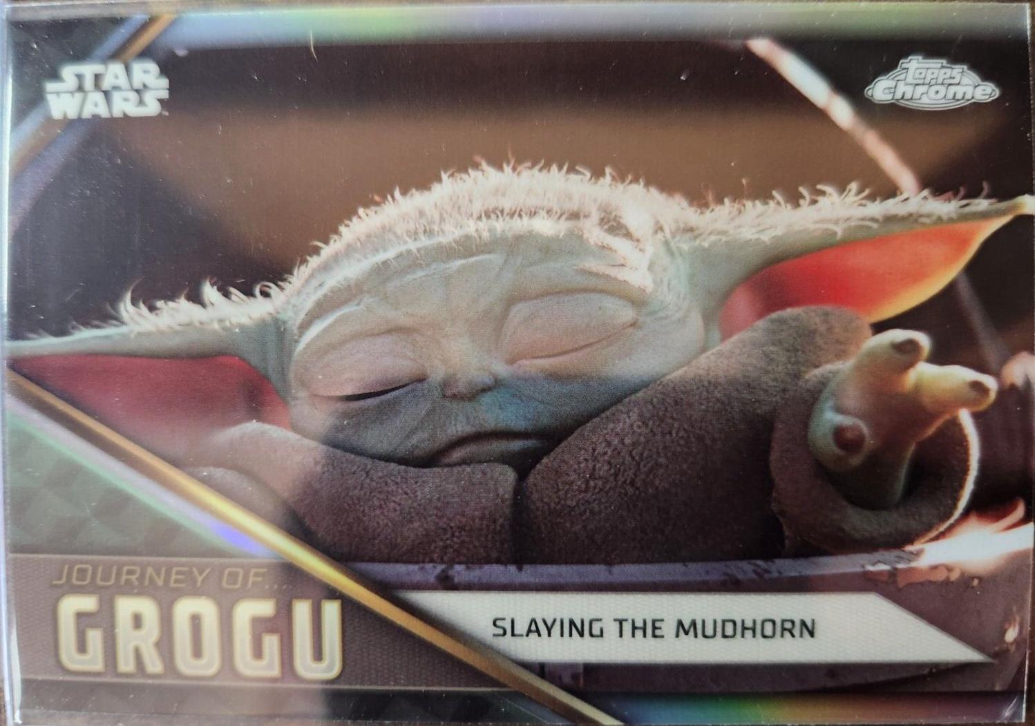 Slaying the Mudhorn #JG-3 Star Wars 2023 Topps Chrome Journey of Grogu