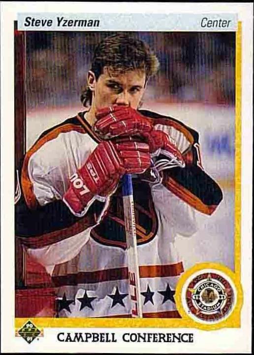 Steve Yzerman #477 Hockey Cards 1990 Upper Deck