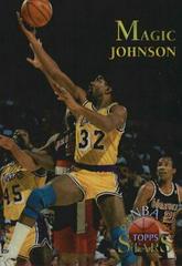 Magic Johnson [Finest Atomic Refractor] #122 Basketball Cards 1996 Topps Stars Prices