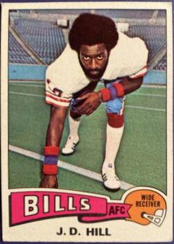 J.D. Hill #438 Football Cards 1975 Topps