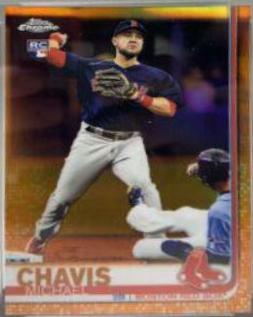 Michael Chavis [Orange Refractor] #27 Baseball Cards 2019 Topps Chrome Update