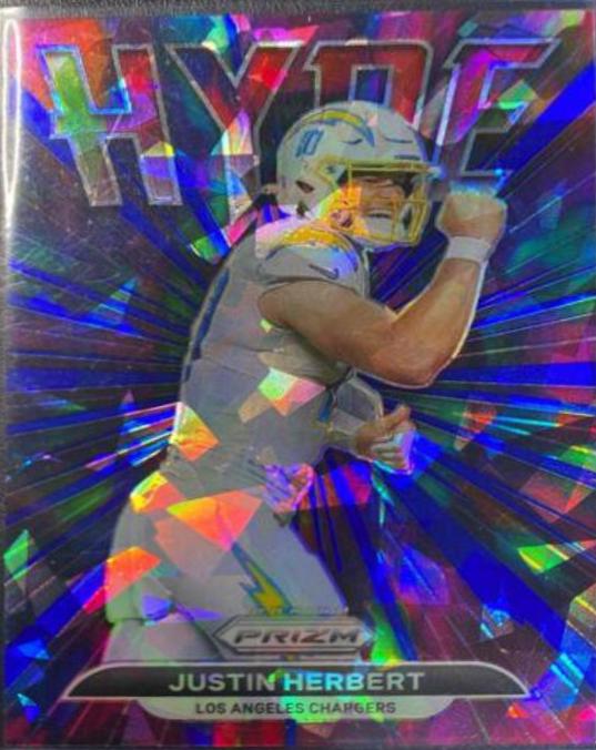 2021 Panini Prizm Justin Herbert Blue Ice Hype Prizm SP hotsell /99 Chargers