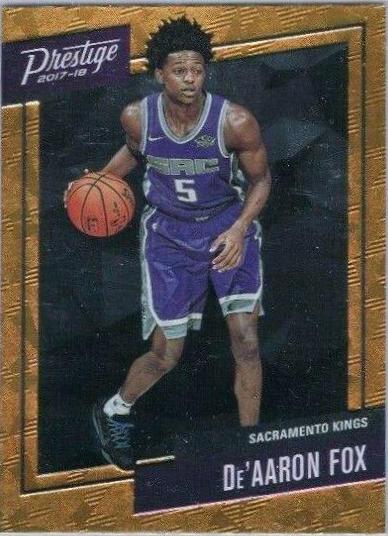 DE'Aaron Fox [Orange] #5 Basketball Cards 2017 Panini Prestige Micro Etch Rookies