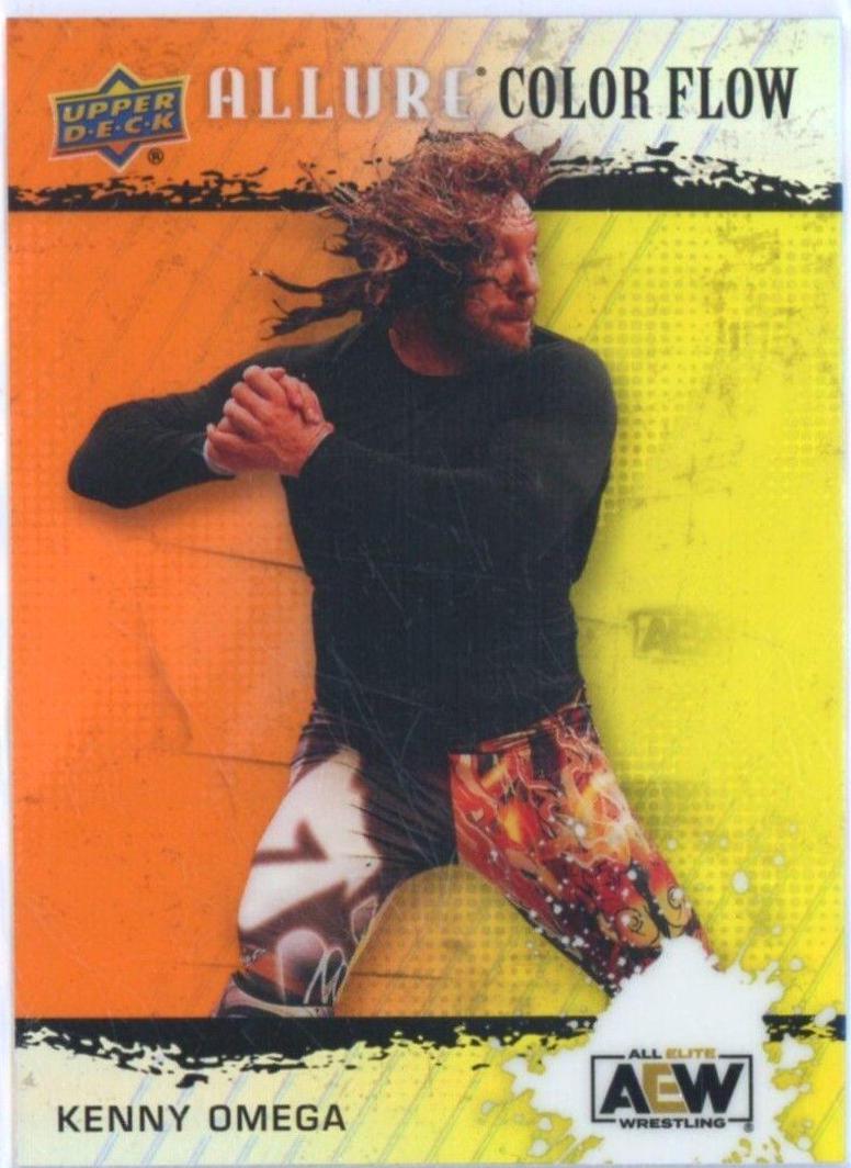 Kenny Omega [Orange Yellow] #R-12 Wrestling Cards 2022 Upper Deck Allure AEW Color Flow