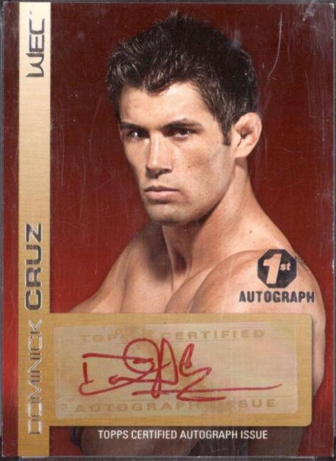 Dominick Cruz [Red] #FA-DC Ufc Cards 2011 Topps UFC Title Shot Autographs