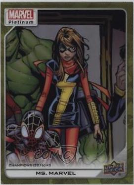 Ms. Marvel [Yellow Rainbow] #155 Marvel 2023 Upper Deck Platinum