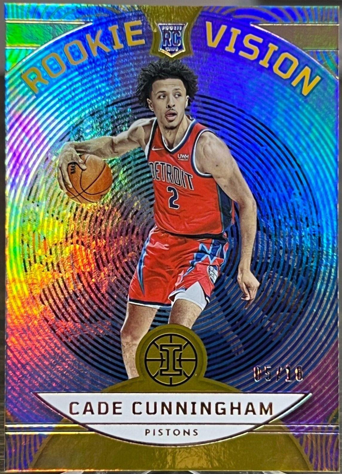 Cade Cunningham [Gold] #1 Prices | 2021 Panini Illusions Rookie Vision ...