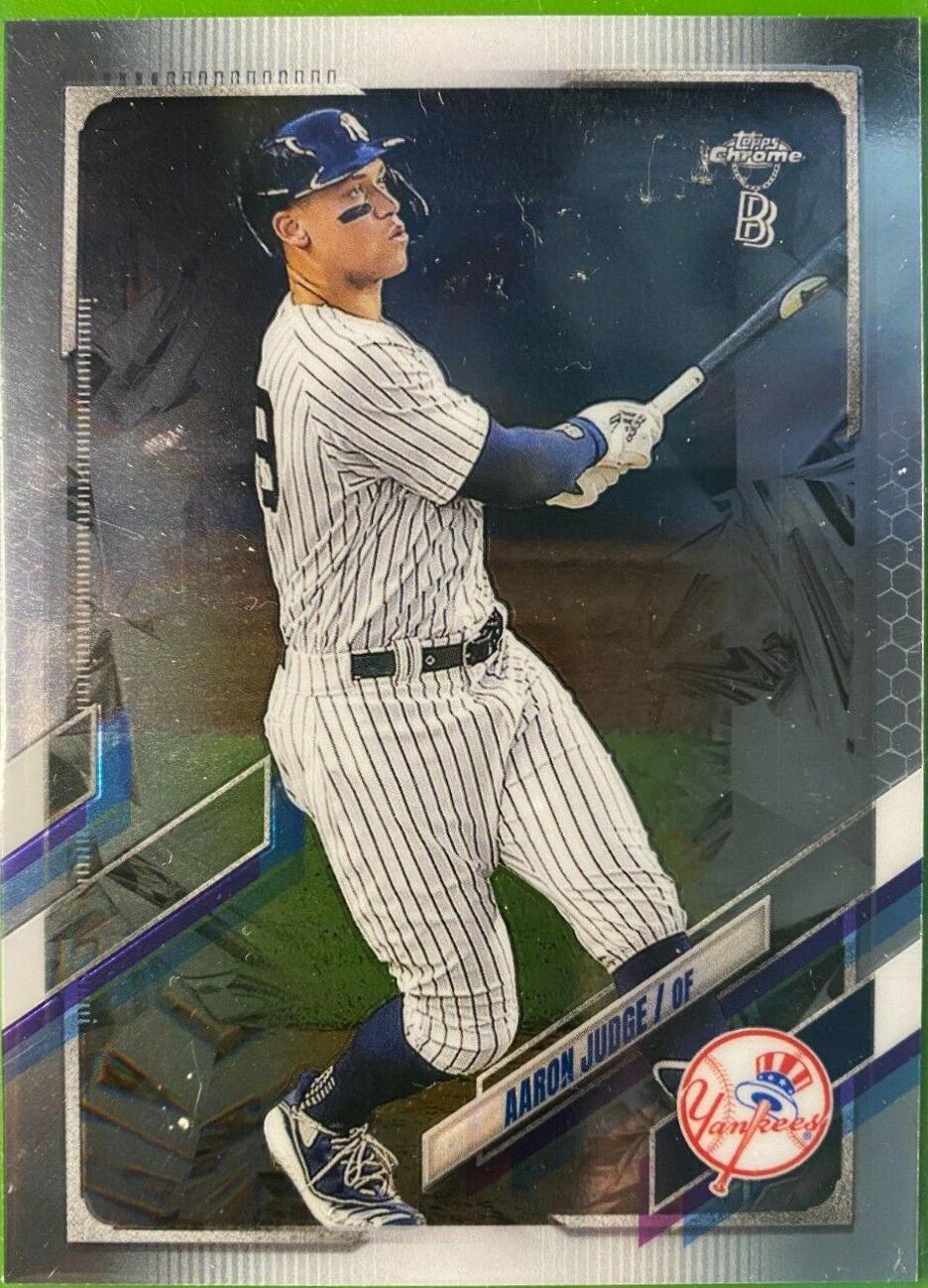 Aaron Judge #99 Baseball Cards 2021 Topps Chrome Ben Baller