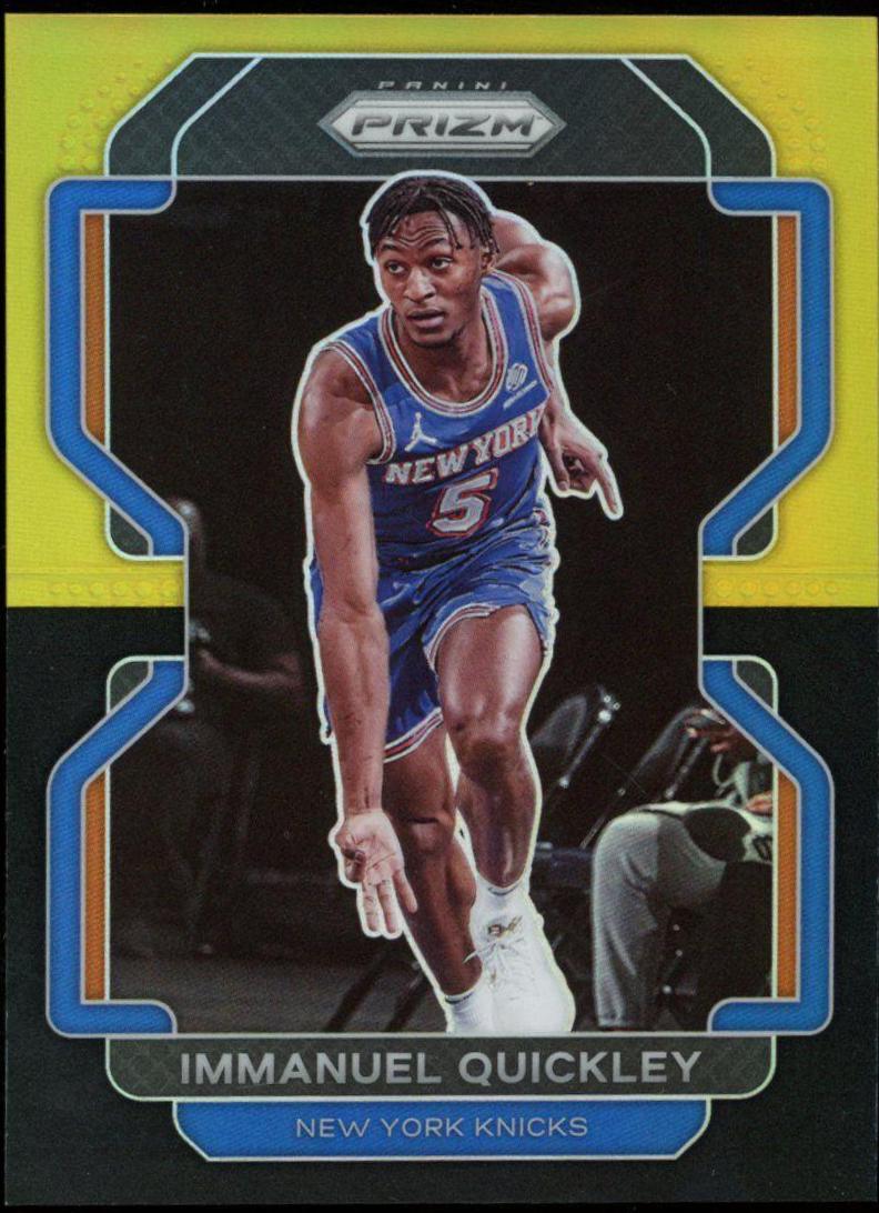 Immanuel Quickley [Black Gold Prizm] #129 Prices | 2021 Panini Prizm ...
