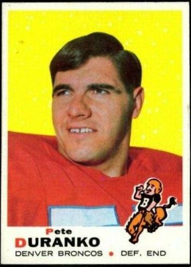 Pete Duranko #182 Football Cards 1969 Topps