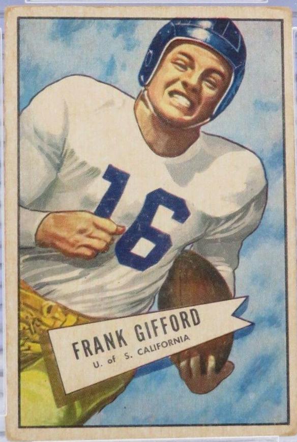 Frank Gifford #16 Football Cards 1952 Bowman Small