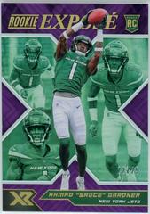 Ahmad 'Sauce' Gardner [Purple] #RXP-15 Football Cards 2022 Panini XR Rookie Expose Prices