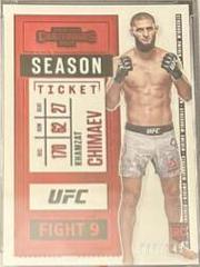 Khamzat Chimaev [Red] #3 Ufc Cards 2021 Panini Chronicles UFC Prices