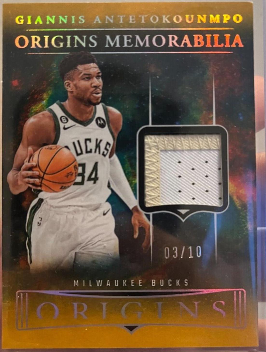 Giannis Antetokounmpo Gold Prices Panini Origins