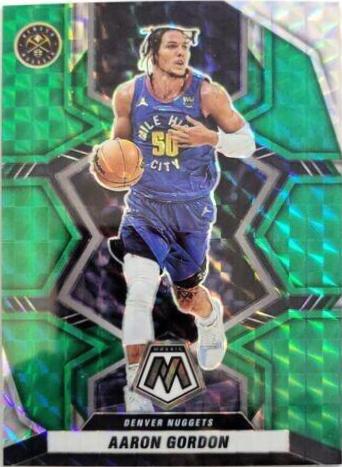 Aaron Gordon [Green] #56 Basketball Cards 2021 Panini Mosaic