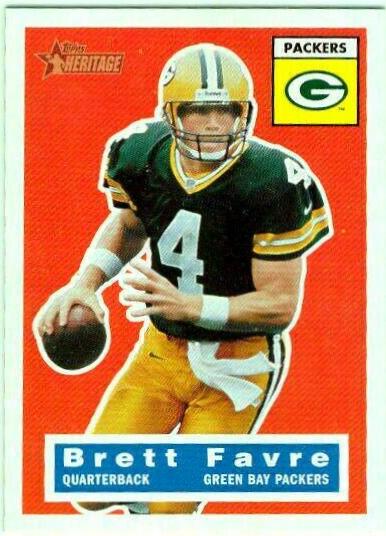 Brett Favre #75 Football Cards 2001 Topps Heritage