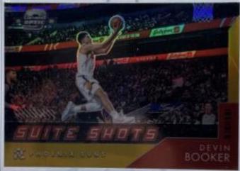 Devin Booker [Gold] #11 Basketball Cards 2021 Panini Contenders Optic Suite Shots