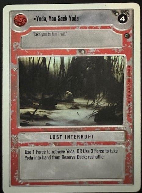 Yoda, You Seek Yoda [Revised] Star Wars CCG Dagobah