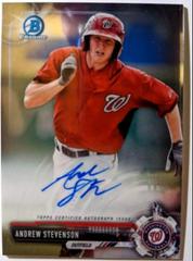 Andrew Stevenson [Gold Refactor] #BCRA-AS Baseball Cards 2018 Bowman Chrome Rookie Autographs Prices