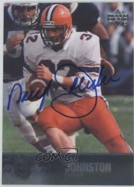 Daryl Johnston #8 Football Cards 2011 Upper Deck College Legends Autograph