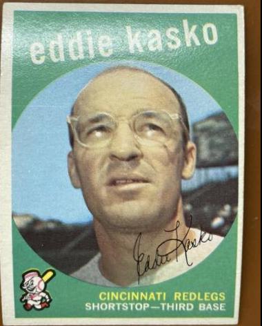 Eddie Kasko [Gray Back] #232 Baseball Cards 1959 Topps