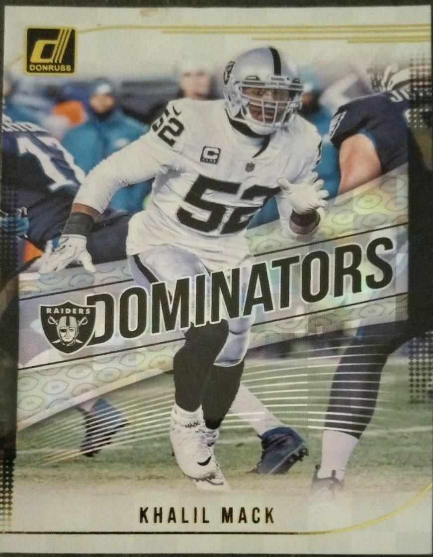 Khalil Mack Football Cards 2018 Donruss Dominators