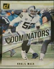 Khalil Mack Football Cards 2018 Donruss Dominators Prices