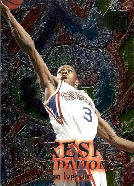 1996-97 Fleer Metal popular Basketball Allen Iverson RC PSA 8.5 76ers