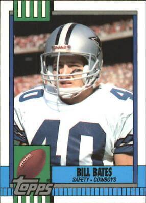 Bill Bates #490 Football Cards 1990 Topps Tiffany