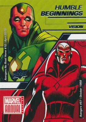 Vision #HB-8 Marvel 2020 Upper Deck Annual Humble Beginnings