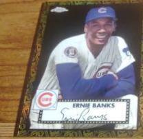 Ernie Banks [Black Gold] #617 Baseball Cards 2021 Topps Chrome Platinum Anniversary Prices