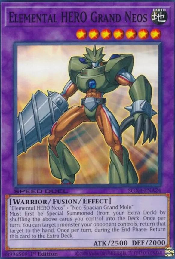 Elemental HERO Grand Neos SGX4-ENA24 YuGiOh Speed Duel GX: Midterm Destruction