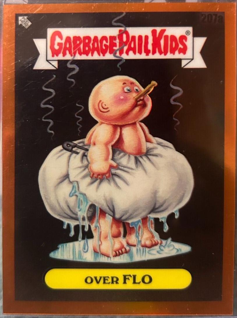 Over FLO [Orange] #207a 2023 Garbage Pail Kids Chrome