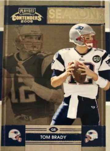 Tom Brady #58 Football Cards 2008 Playoff Contenders